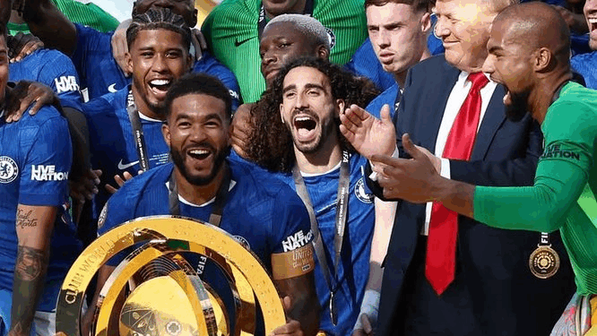 Cole Palmer’s Stunned Reaction to Donald Trump at Club World Cup Celebration Sparks Viral Moment and forces DAZN to Apologize