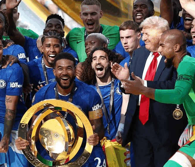 Cole Palmer’s Stunned Reaction to Donald Trump at Club World Cup Celebration Sparks Viral Moment and forces DAZN to Apologize
