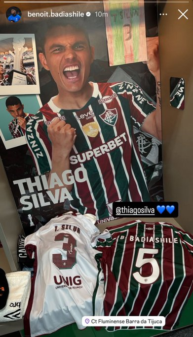 Badiashile at Fluminense’s training ground in Barra da Tijuca