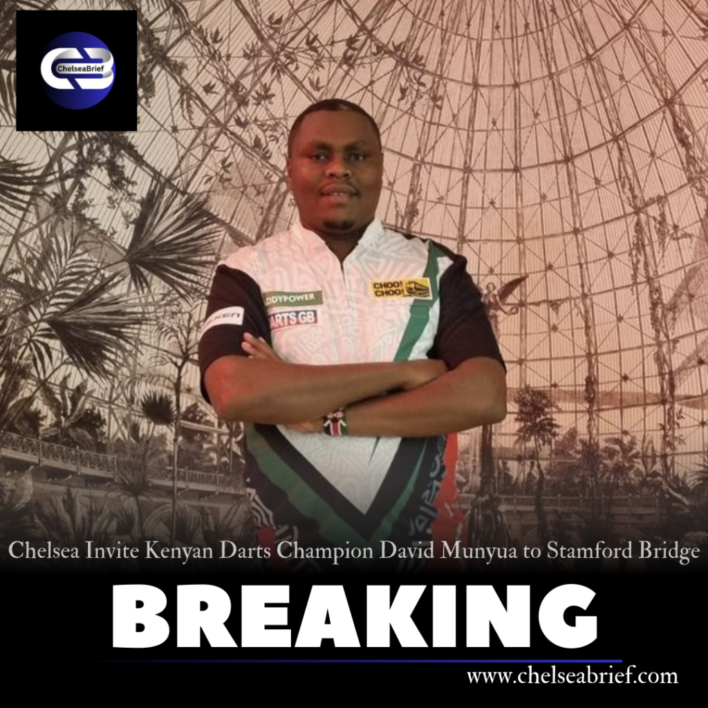 Chelsea Invite Kenyan Darts Champion David Munyua to Stamford Bridge
