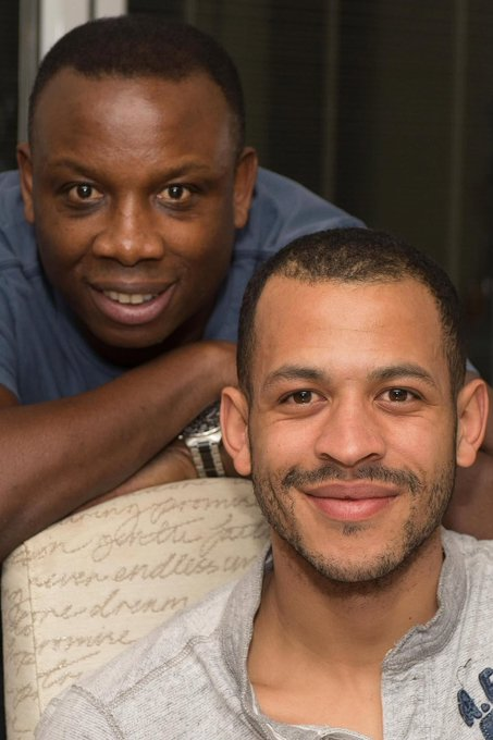 Chelsea manager, Liam Rosenior and his father, Leroy Rosenior